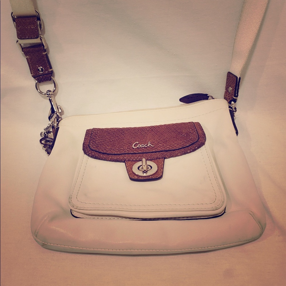 Coach White Handbag